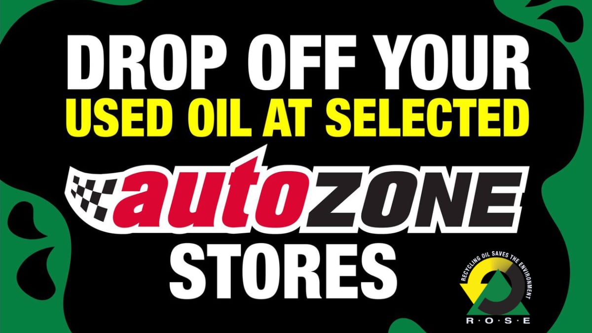 Image for Dispose responsibly – ROSE Foundation and AutoZone lead the way in used oil recycling